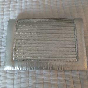 Morgan Taylor Shimmering Silver Clutch